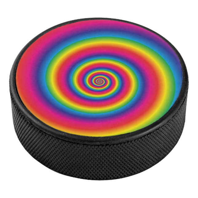 Super Cooler Regenbogen-Swirl Eishockey Puck (3/4)