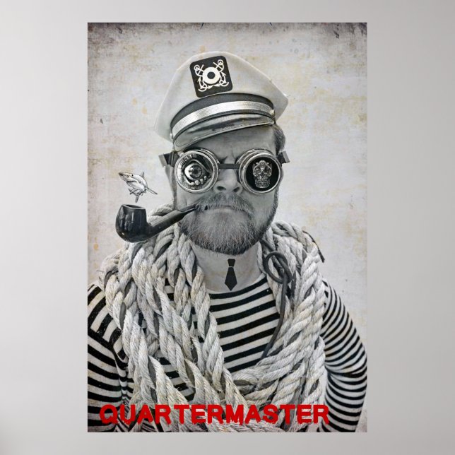 Super Cooles Pirate Quartermaster Poster! Poster (Vorne)