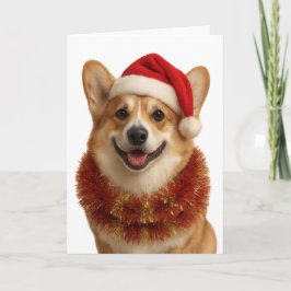 Super cute Corgi Christmas card Karte