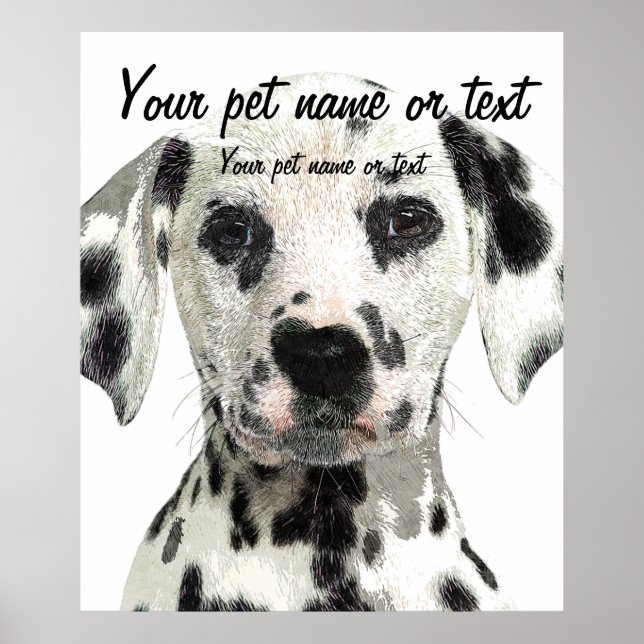 Super Cute, Puppy Dalmatian Dog Poster (Vorne)