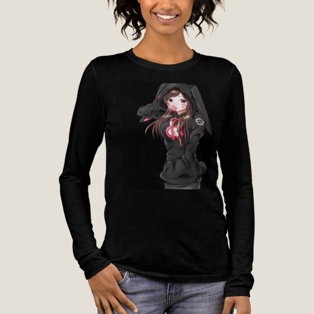 Super cute woman  Tri-Blend shirt (Vorderseite)