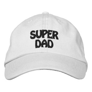 Super dad bestickte baseballkappe