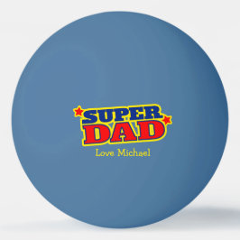 Super dad Grafik und Ihr eigenes Foto Tischtennisball