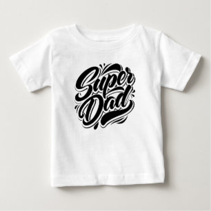 Super Dad Hero-Schriftzug-Design-67888 Kapuzenpull Baby T-shirt