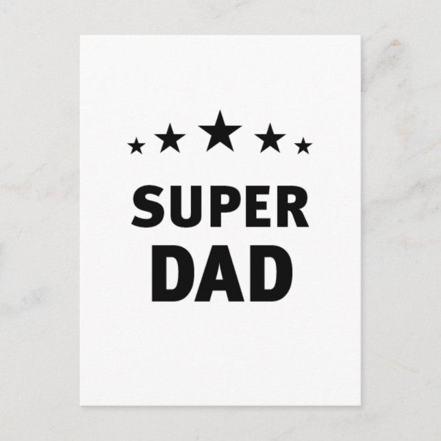 Super Dad Postkarte (Vorderseite)