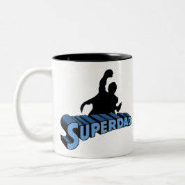 Super Dad. Super Papa. Súper Papá Zweifarbige Tasse