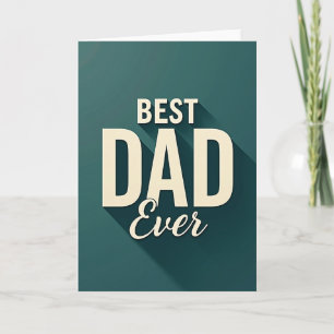 Super Dad Teal Schattenkarte Karte