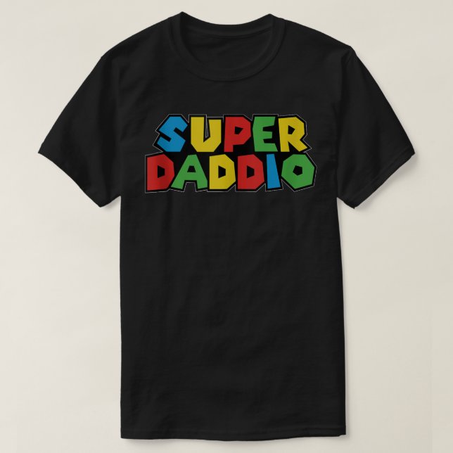 Super Daddio Funny Gamer Vater Fathers Day Video G T-Shirt (Design vorne)