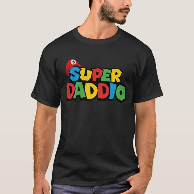 Super Daddio für den besten Papa T-Shirt (Vorderseite)