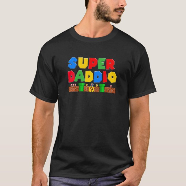 Super Daddio Shirt Fathers Day Super Vater Pater G (Vorderseite)