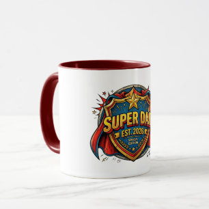 Super-Daddy Est 2026 Tasse Vatertagsgeschenk Held