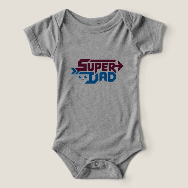 Super-Daddy-Gamer-Geschenk – Süß Retro (Design Vorderseite)