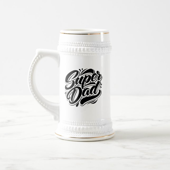 Super-Daddy-Held-Typografie-Design-67888 Bierglas (Links)
