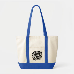 Super-Daddy-Held-Typografie-Design-67888 Kapuzenpu Tragetasche