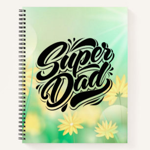 Super-Daddy-Held-Typografie-Design-67888 Notizbuch