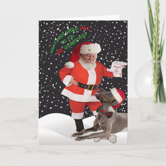 Super Dane hat keine schönen Karten verstanden (Vorderseite)