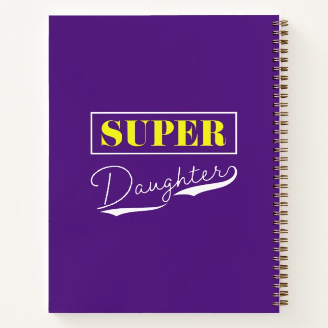 Super Daughter Notizbuch (Rückseite)