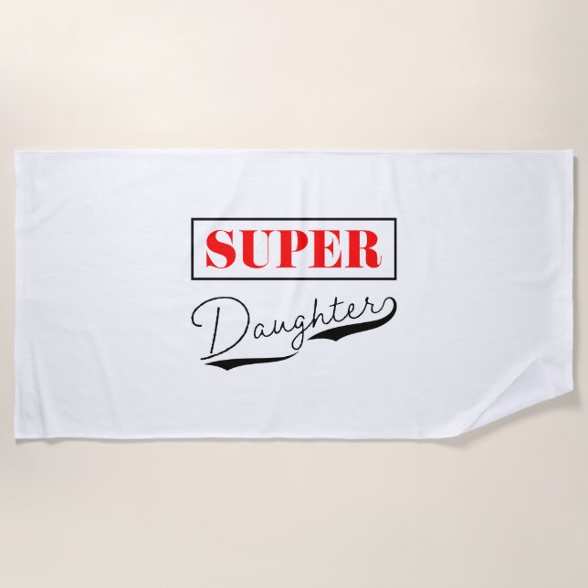 Super Daughter Strandtuch (Vorderseite)