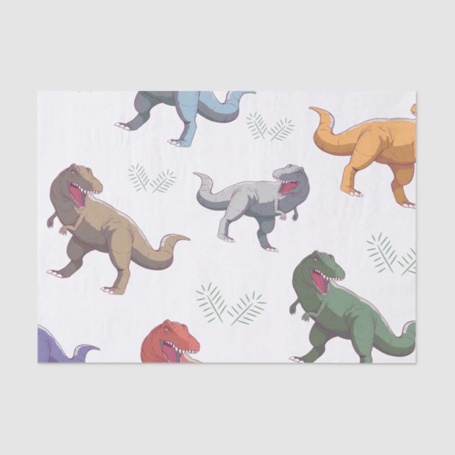 Super dinosaur tissue paper seidenpapier (Vorderseite)