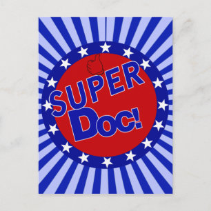 SUPER DOC - ARZT - PHYSIZISCH POSTKARTE