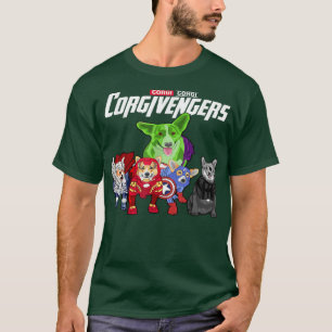 Super Dogs Corgivengers bauen Niedlichen Corgi Dog T-Shirt
