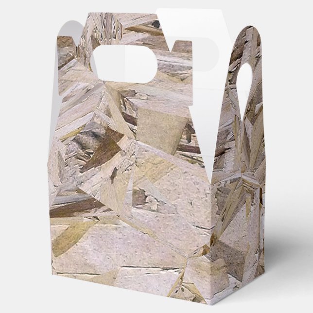 Super Duper Cool OSB Plywood Print Geschenkschachtel (Geöffnet)