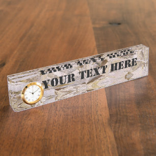 Super Duper Cool OSB Plywood Print Namensplakette