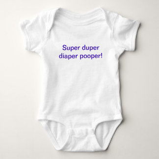 Super duper diaper Pooper ein Stück Outfit Baby Strampler