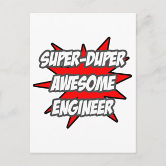 Super Duper Phantastisch Engineer Postkarte