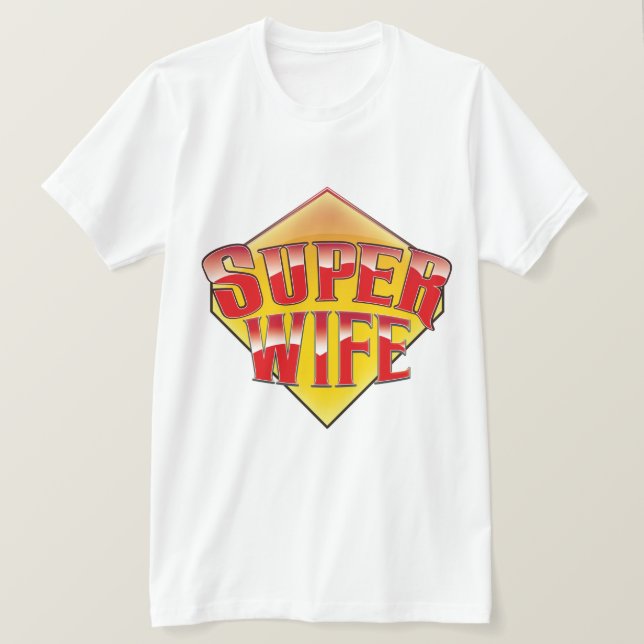 Super Ehefrau T-Shirt (Design vorne)