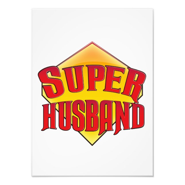 Super Ehemann Fotodruck (Vorne)