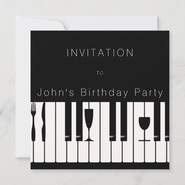 Super elegant einladung (Vorderseite)