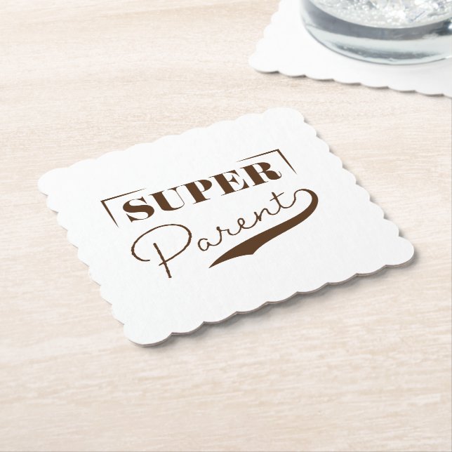 Super-Elternteil Untersetzer (angewinkelt)