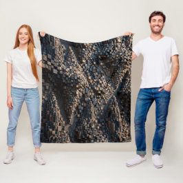 Super extrudierter Mikro-Würfel-3D-Mosaik Fleecedecke