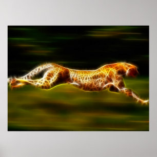 Super Fast Cheetah jagen seine Beute Poster
