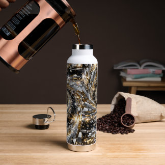 Super Flasher Spiral Oder Silber Trinkflasche