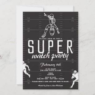 Super-Football-Spiel-Tag-Sport-Watch-Party Einladung