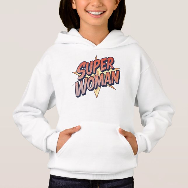Super Frau Hoodie (Vorderseite)