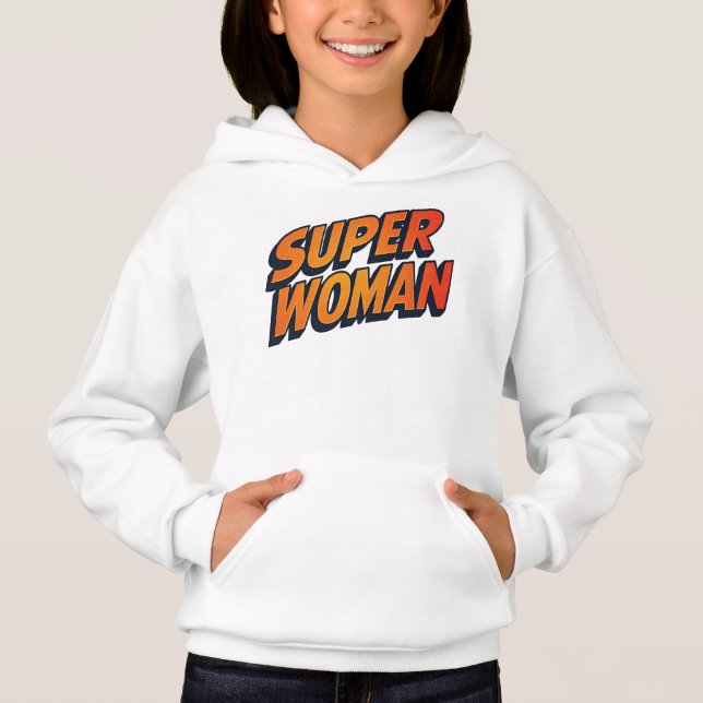 Super Frau Hoodie (Vorderseite)