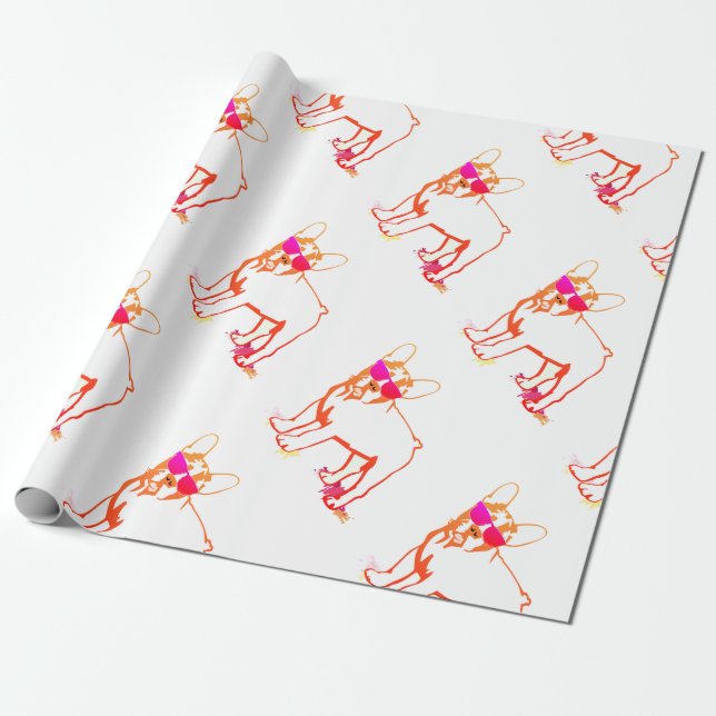 Super Frenchie Bulldog Geschenkpapier (Ungerollt)