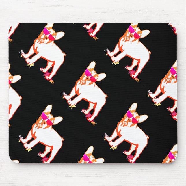 Super Frenchie Bulldog Mousepad (Vorne)