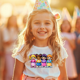 Super Friends Y2K Cute Girls Tee