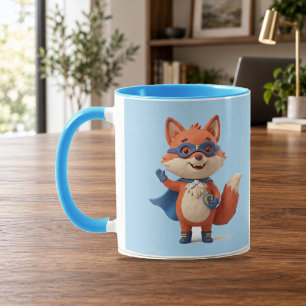 Super Fuchs Held Hellblau Combo Tasse
