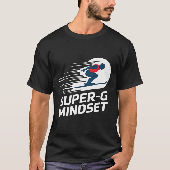 Super G Mindset Alpinski  T-Shirt (Vorderseite)