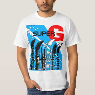 Super-G Ski-Winter-Sport Snowblade T - Shirt