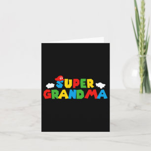 Super Gamer Oma Funny Women Day für Mütter Da Karte