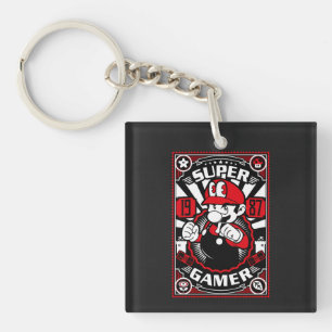 Super Gamer Retro Gaming Schlüsselanhänger