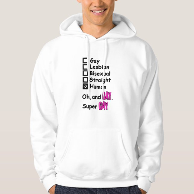 Super Gay Hoodie (Vorderseite)
