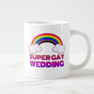 Super Gay Wedding Podcast Tasse (rechts)