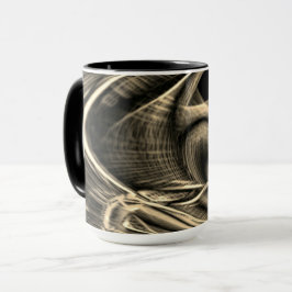 Super gekrönter aussehender Kiefer mit Grooves Tasse